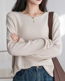 Women's Cotton Knit Pullover Sweater