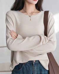 Women's Cotton Knit Pullover Sweater
