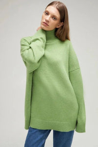 Oversized Casual Turtleneck Sweater