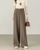 High-Waisted Comfortable Straight-Leg Pants