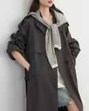 Belted Cotton Lyocell Trench Coat