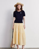 Layered A-Line Midi Cake Skirt