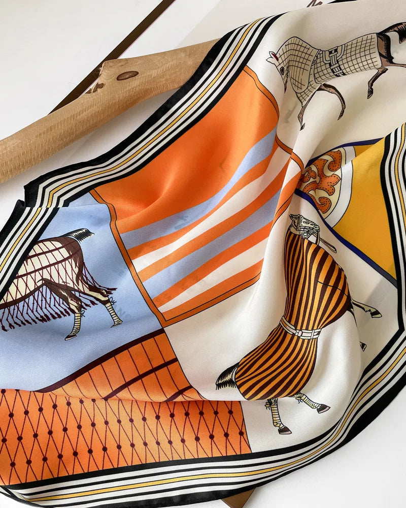 Women's Twill Diamond Silk Scarf