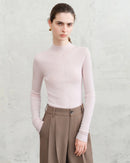 Half-Collar Wool Superfine Seamless Sweater