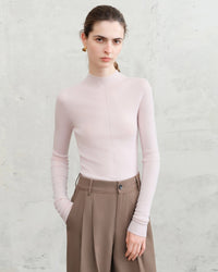 Half-Collar Wool Superfine Seamless Sweater