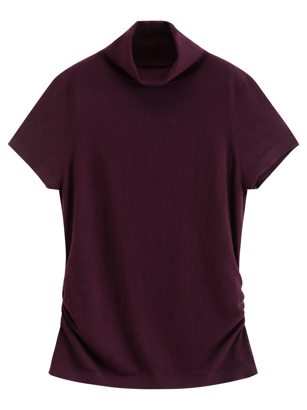 Wool Blend Mock Neck Knit Top