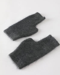 Raccoon Wool Fingerless Thumb Hole Gloves