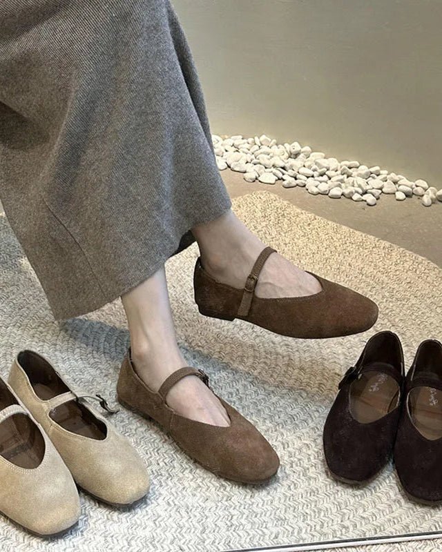 Stylish Low-Cut Lace-Up Round-Toe Flat Shoes