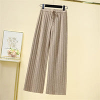 High-Waist Thicken Wide Leg Pants