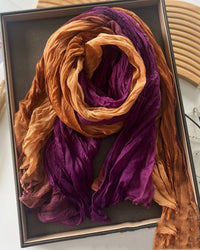 Pleated Long Scarf Shawl