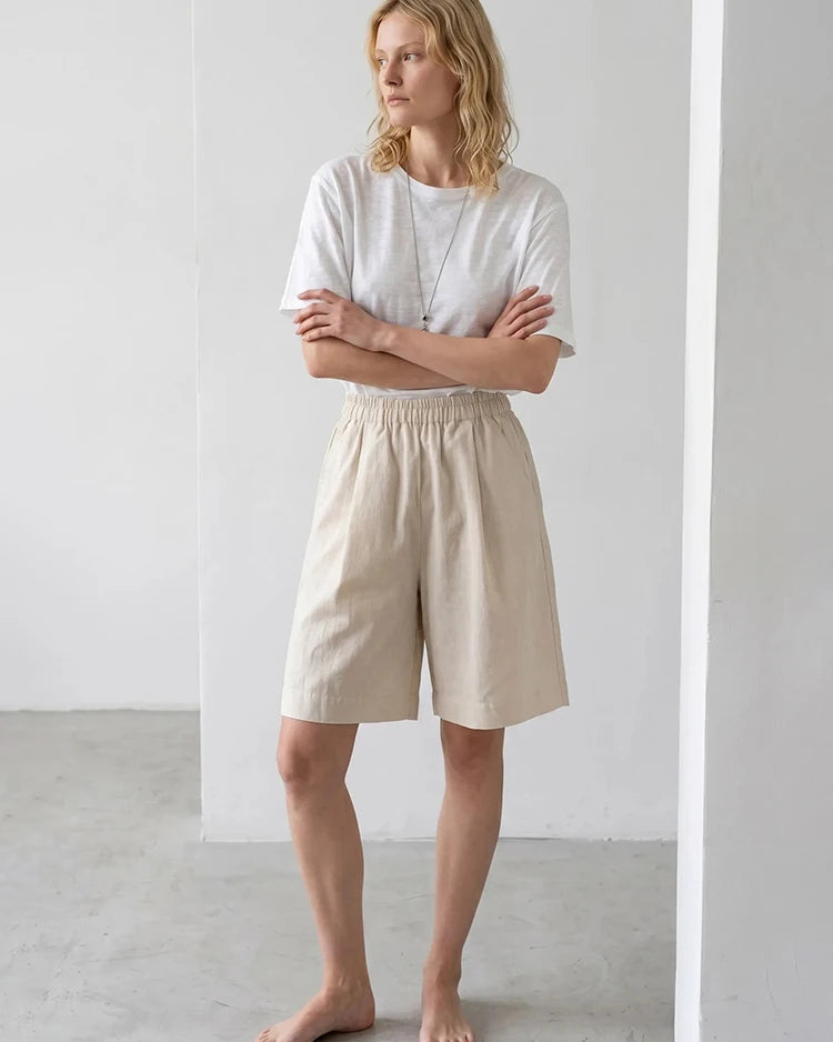 High Waist Wide Leg Shorts