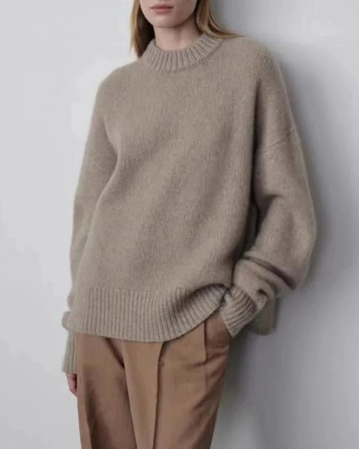 Round Neck Loose Cashmere Sweater