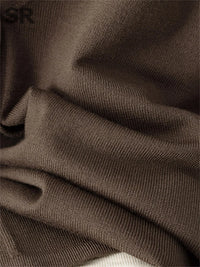 Long Sleeve V Neck Sweater+Wide Legs Pants