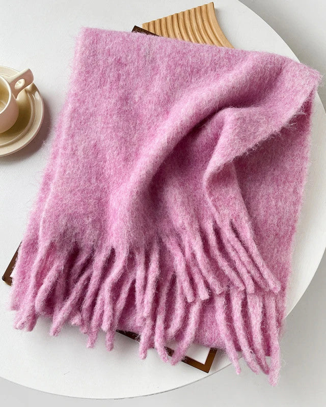 Longline Knitted Shawl Scarf