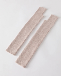 Wool Blend Knit Long Arm Warmers
