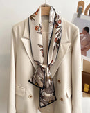 Women's Printed Silk Scarf & Shawl
