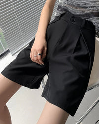 High-Waist Loose Casual Shorts