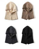 Cashmere Knitted Outdoor Warm Scarf And Hat