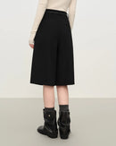 Retro Straight-Leg Loose High-Waisted Shorts