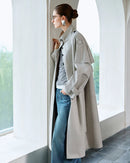 New Retro Stand-Up Collar Trench Coat