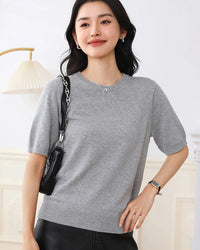 Everyday Cotton O-Neck Knit Tee