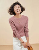 Casual Round Neck Loose Cashmere Sweater