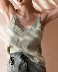 Cotton And Linen V-Neck Camisole