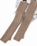 Cashmere Long Fingerless Gloves
