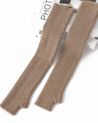 Cashmere Long Fingerless Gloves