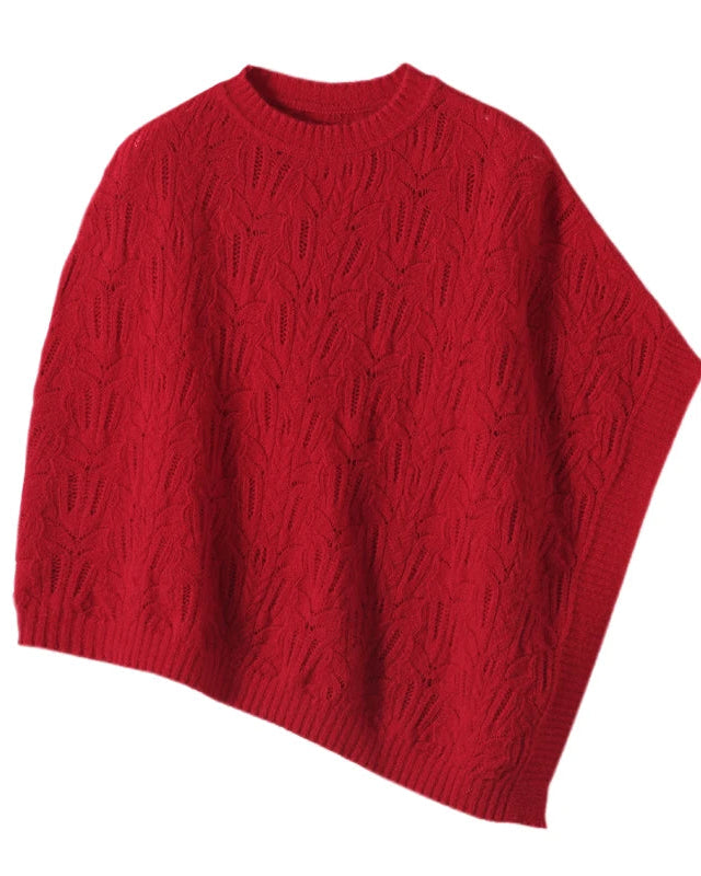 Cable-Knit Cashmere Poncho