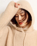 Pure Cashmere Knitted Fashion Scarf And Hat