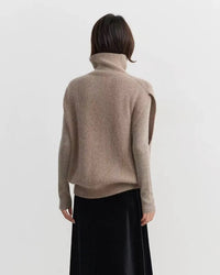 Wool Turtleneck Knit Sleeveless Vest