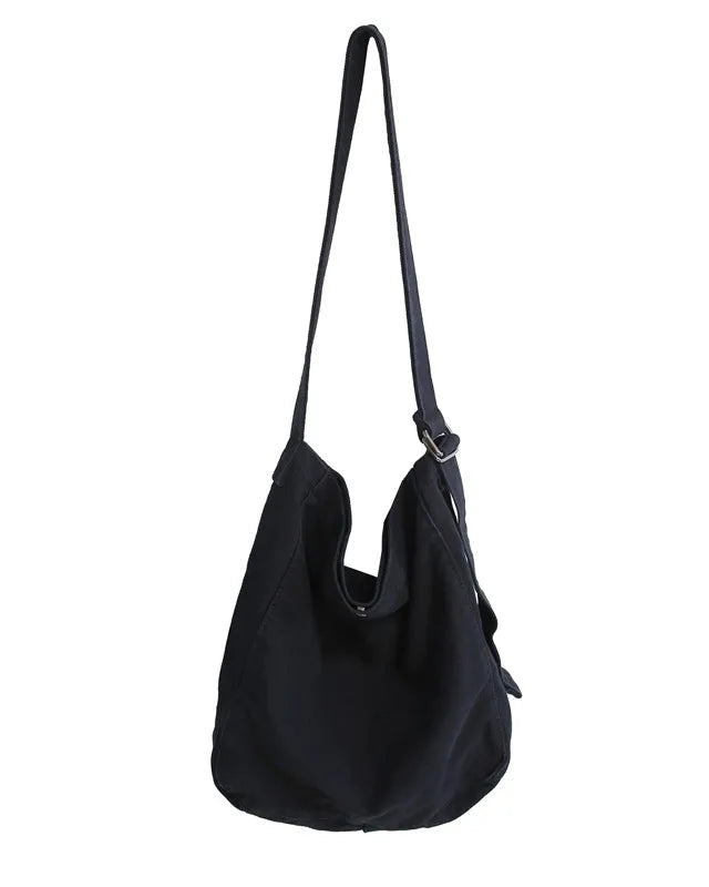 Soft Canvas Crossbody Shoulder Bag
