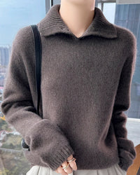 Thick Merino Wool Zip Turtleneck Sweater