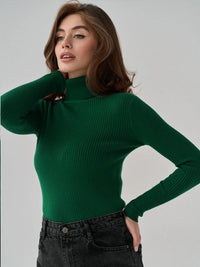 Knitted Basic Turtleneck Sweaters