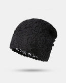 Summer Hollowed Knit Beret Hat