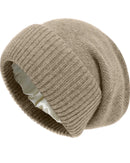 Satin-Lined Cashmere Beanie