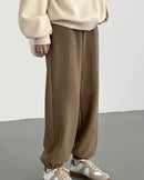 High-Waist Double-Sided Fleece Pants