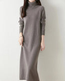 Merino Wool Turtleneck Knit Dress