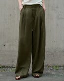 Casual Linen High-Waisted Loose Wide-Leg Pants