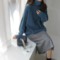 Turtleneck Loose Wool Sweater