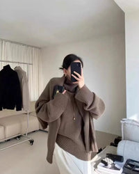 Cashmere Turtleneck Loose Sweater