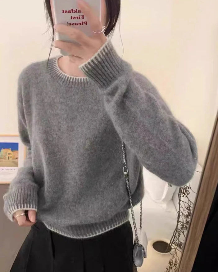 Heavyweight Cashmere Crewneck Pullover