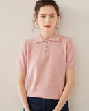 An understated alternative to the everyday tee, this knitted polo balances a gently textured surface with a clean, familiar shape.