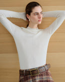 Half-Collar Wool Superfine Seamless Sweater