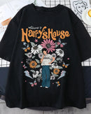 Vintage Illustration Relaxed Cotton Top