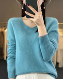 Extrafine Merino Wool V-Neck Sweater