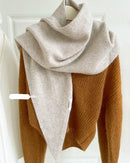 Soft Wool Triangle Wrap Scarf
