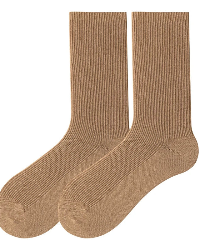Combed Cotton Pile Crew Socks