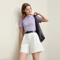 Casual Loose Jacquard Cotton Shorts
